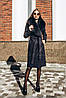 Елегантне жіноче пальто з хутром песця 40,42,44,46,48,50,52,54,56 жіноче зимове пальто з вовни, фото 2