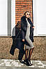 Елегантне жіноче пальто з хутром песця 40,42,44,46,48,50,52,54,56 жіноче зимове пальто з вовни, фото 5