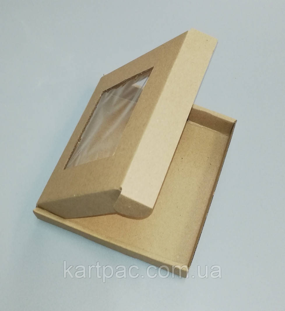 Коробка з прозорим вікном 200*200*30