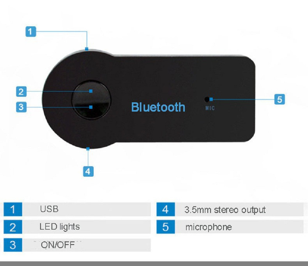 Bluetooth AUX MP3 WAV авто адаптер ресивер магнитолы - фото 4 - id-p1078286461