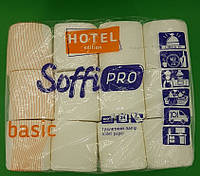 Туалетная бумага белая 2-слойная SoffiPro Basic HOTEL ( 24шт/пач)