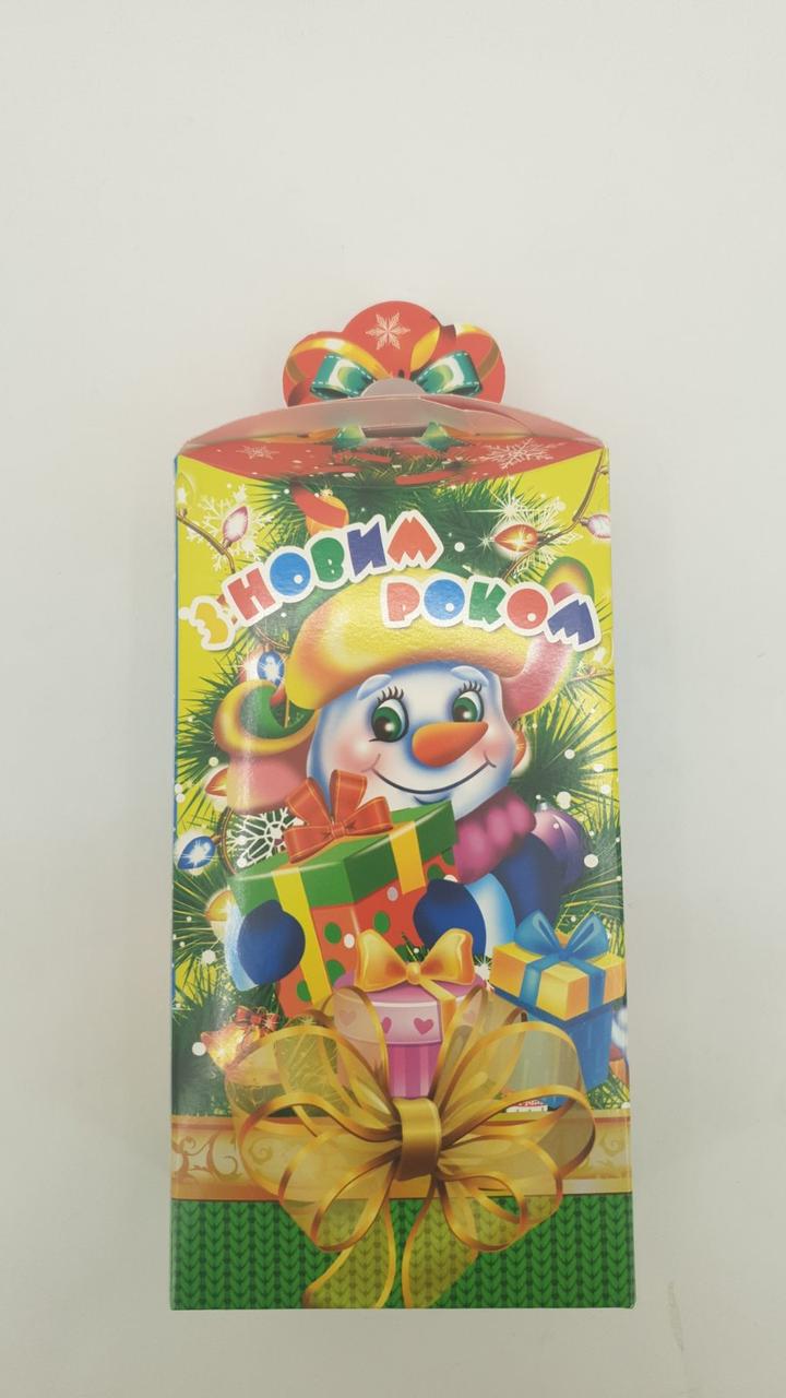Новорічна картонна коробка для цукерок, "Каскад" на 500грамм (25 шт)