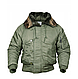 Куртка чоловіча зимова коротка Аляска N2B колір олива Mil-Tec Німеччина, фото 6