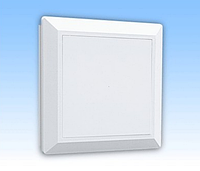 Решетка вентиляционная, квадратная, настенная с сеткой откидная, пластиковая HARDI 20х20 (02501)