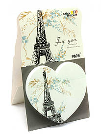 Стикери "Сердечко" світло-блакитні (13х8х2 см)A