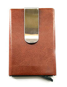 Футляр для кредитних карток із затискачем для грошей із висувним механізмом (10х6,5х1,5 см)