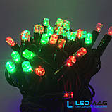 Світлодіодна гірлянда Нитка RG/RB 10м 100LED Каучук, фото 4