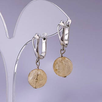 ✧Сережки Цитрин✧