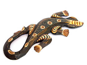 Гекон дерев'яний з малюнком (30х12х1,5 см)