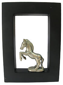 Картина з бронзовою фігурою "Лошадь" (21x15) (Інфезія)
