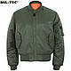 Куртка чоловіча  MA-1 бомбер колір оливa Mil-Tec Німеччина, фото 3