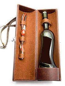 Футляр для пляшки з набором сомельє (36х11х11 см)