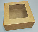 Коробка для тістечок бура 130*130*60, фото 3