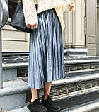 Плісирована спідниця-максі з високою талією, фото 2