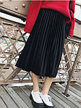 Плісирована спідниця-максі з високою талією, фото 4