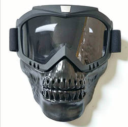 Окуляри на все обличчя для сноубордистів (МГ-1019-5) Чорна лінза