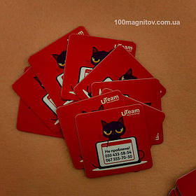 Виниловые магнитики на холодильник. Размер 55х55 мм 2