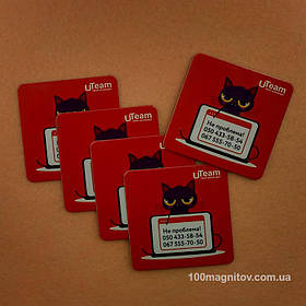 Виниловые магнитики на холодильник. Размер 55х55 мм 3