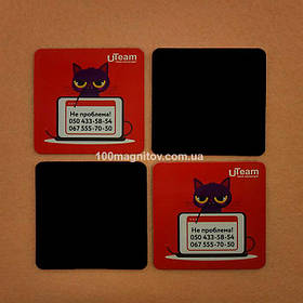 Виниловые магнитики на холодильник. Размер 55х55 мм 4