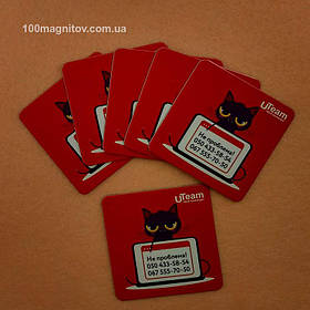 Виниловые магнитики на холодильник. Размер 55х55 мм 5