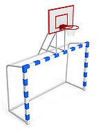 Ворота для футболу 2500х1700 мм із баскетбольним щитом