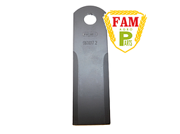 Ніж бильний рухливий Balmet 173х50х3 д18, 060017 Claas, 600172 Claas