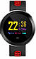 Ексклюзивні розумні годинник Smart Watch Q8 Pro спортивні чорно-червоні, фото 4