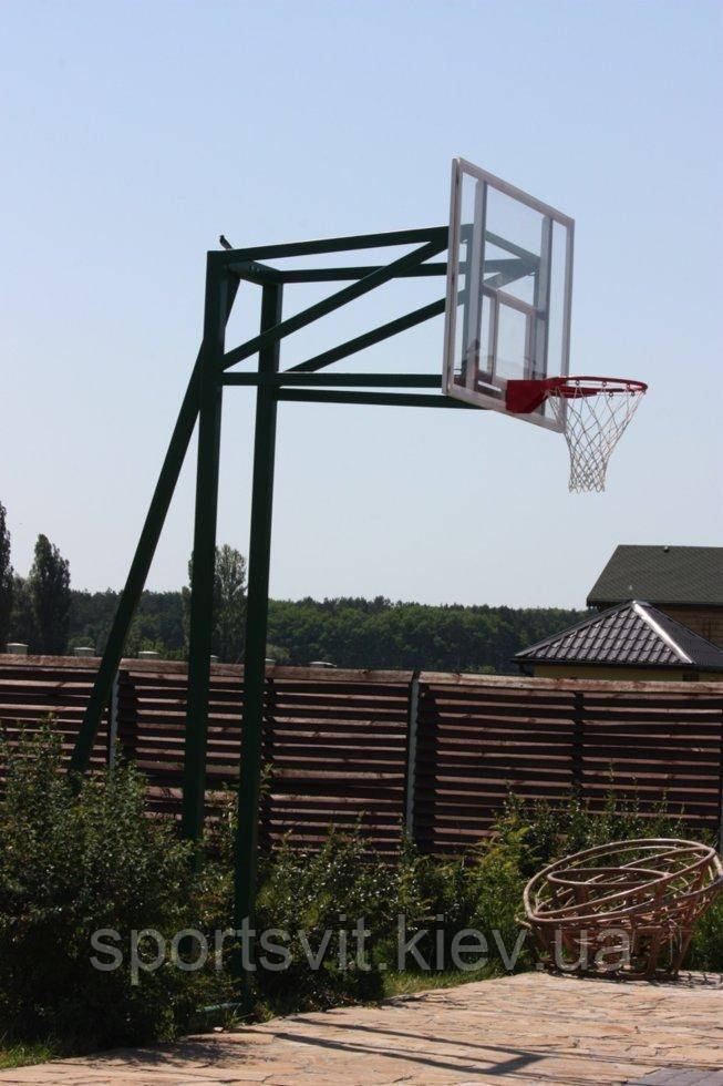 Комплект баскетбольный: стойка, щит, корзина и сетка - фото 2 - id-p1078383766