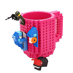Кружка-конструктор Lego 350мл Yellow Dark Pink