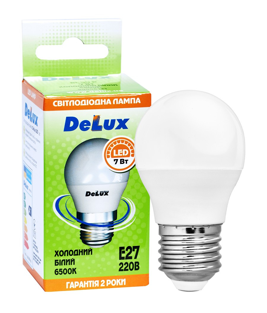 Лампа світлодіодна DELUX BL50P 7Вт 6500K 220В E27
