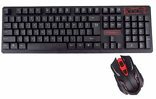 Бездротова ігрова клавіатура і миша UKC HK-6500