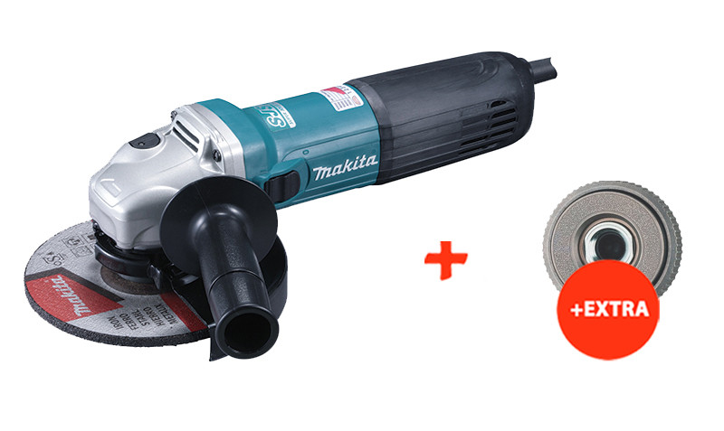 Угловая шлифмашина Makita GA6040C + быстрозажимная гайка Metabo Quick ...