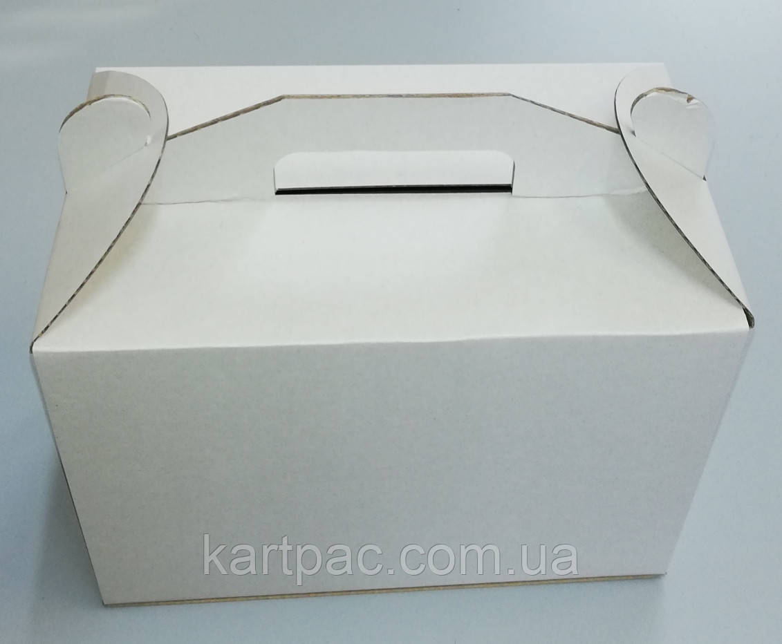 Коробка для тортів із ручкою 242х145х175