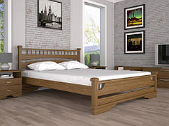Дерев'яна яні ліжко двоспальне Атлант 1 / Дерев'яне ліжко двоспальне Атлант 1