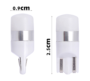Лампочка автомобільна T10 LED W5W 3030 SMD - білий, фото 3