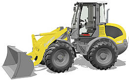 Фронтальний навантажувач Menzi Weycor Muck AR480