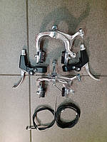 V-brake алюмінієвий на дорожній велосипед (з гальмівними ручками)