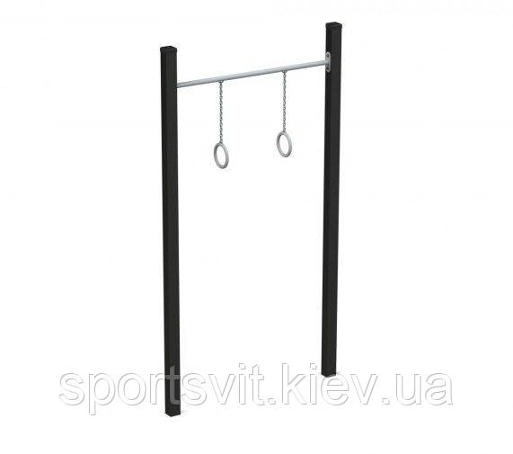 Турнік однорівневий з кільцями