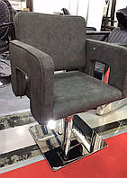 Парикмахерское кресло для клиентов парикмахера Silver Хром пятилучье+Гидравлика