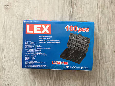 ✔️ Набір біт насадок з держателем в кейсі LEX 100шт, фото 2