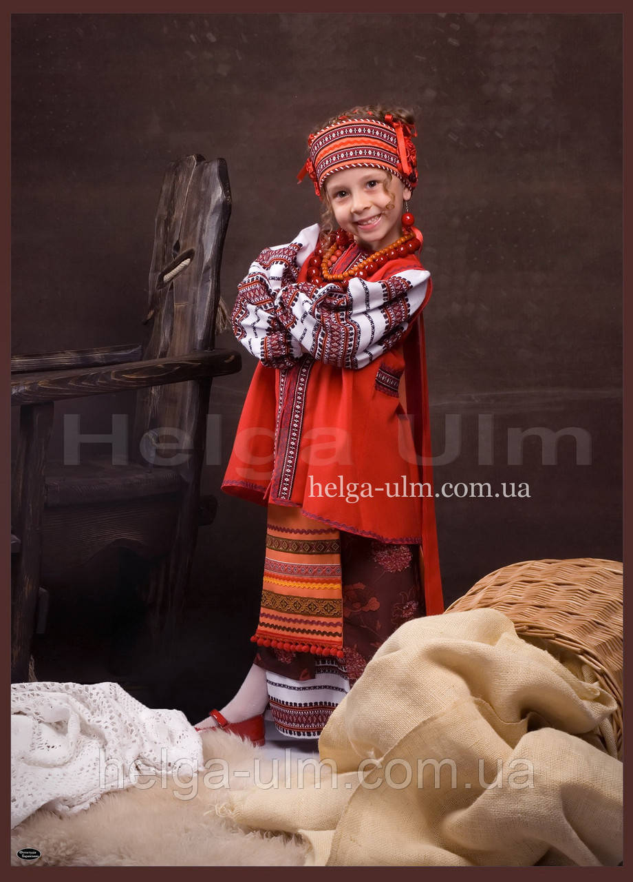 Український стрій "Ґаздиня", для дівчинки 146, фото 1