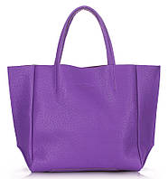 Женская кожаная сумка Poolparty Soho (фиолетовая)