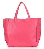 Женская кожаная сумка Poolparty Soho (розовая)