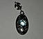 Срібний кулон з блакитним топазом, фото 3