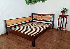 Ліжко полуторне дерев'яне для спальні "Магія Дерева Преміум" від виробника