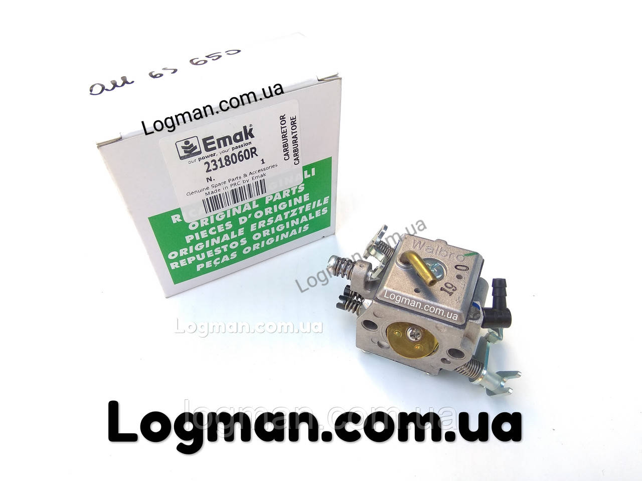 Оригінальний карбюратор для Oleo-Mac GS 650,651/Efco MT 6500,6510 на Олео-Мак (2318060), фото 1