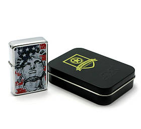 Запальничка бензинова, бронзова, у подарунковому пакованні