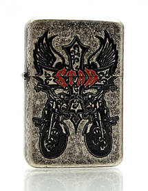 Запальничка бензинова, бронзова, у подарунковому пакованні