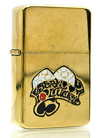 Запальничка бензинова, бронзова, у подарунковому пакованні