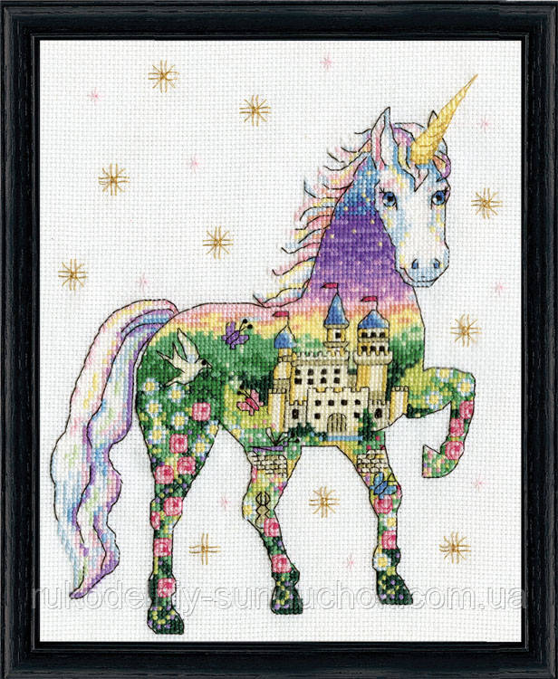 Набір для вишивання хрестом "Scenic Unicorn//Мальовничий єдиноріг" Design Works dw3374